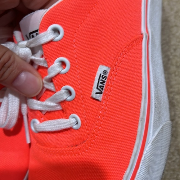 Vans platform sneakers neon orange pink size 7.5 - Picture 9 of 9
